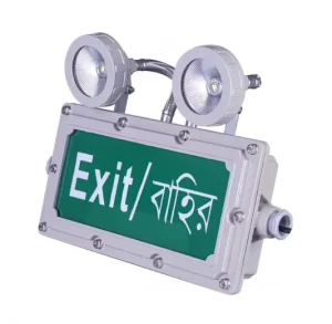 Explosion proof Fire Emergency LED Double ended Safety Exit Indicator Power Outage Evacuation Sign Emergency Lighting
