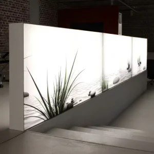 Expo Seg Light Box Double Side Frame Graphic Advertising Light Box With Footbase Commercial Service Equipment Light Box Display