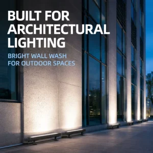 Exterior Building Decoration Facade Lighting IP67 High Rise DMX RGB LED Linear Wall Washer Light for Architectural