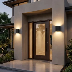 Exterior LED Wall Light IP65 Waterproof 18W 5CCT Adjustable up Down Outdoor Wall Sconce for House Garage Patio Porch