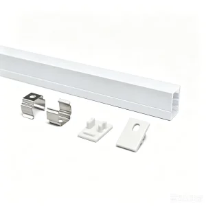 Extruded LED Aluminum Channel Square Recessed Aluminum Profile Diffuser Surface Mounted LED Strip Lights Aluminum Housing