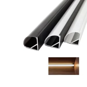 Extrusion Aluminum LED Profile Channel End Caps Sliver Black Color Alu Profiles for Kitchen Cabinet Design Lighting