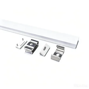Extrusion Aluminum Profile System Recessed Aluminium Housing Diffuser Mounting Strip Light LED Profile Channel Black