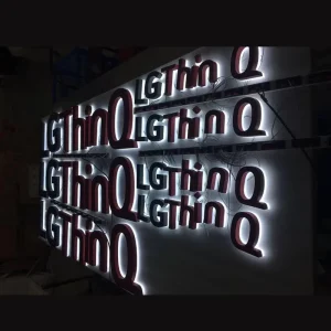 FOG Advertising Outdoor/Indoor Stainless Steel LED Sign Custom Waterproof Backlit 3D LED Channel Letter Retail Store