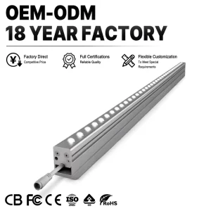 Facade Building Linear Light IP65 Rated RGBW Outdoor LED Light Strip for Exhibition and Landscape Lighting 24V DC