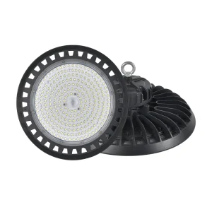 Factories Warehouses Stores Garages Aluminum PC 100W 150W 200W 250W UFO High Bay Light LED Canopy Light