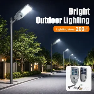 Factory 300W Solar LED Flood Light Customization Double-Sided Solar Charging IP65 ABS Use Remote Control