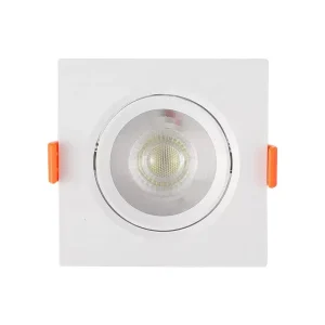 Factory 3W 5W 7W Round and Square Recessed LED Downlight Fixture