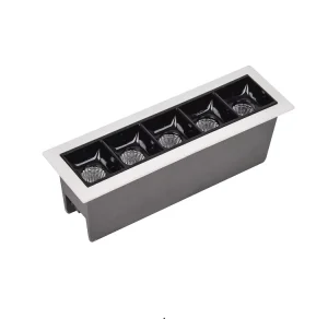 Factory 5W 9W 12W 15W Gallery Ceiling Light Linear Recessed Downlight Commercial LED Grille Linear Light