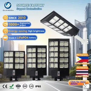 Factory All in One Integrated Ip65 Waterproof Outdoor 800W 1000W 1500W 2000W Solar Led Garden Street Light