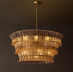 Factory American Decorative Modern Pendant Lights Antique Design Chandelier for Kitchen Living Room Dining Room Glass Light