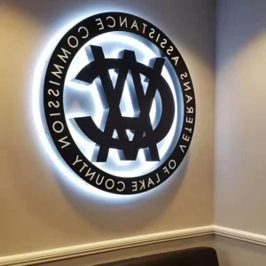 Factory Custom Business Logo 3D Metal LED Letters Sign Metal LED Illuminated Sign LED Sign Board for Advertising