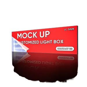 Factory Custom LED Light Box Custom Size Logo Acrylic Illuminated Sign Indoor Shop Display Lightbox