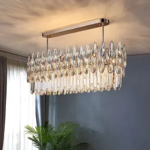 Factory Custom Luxury Villa Wedding Crystal LED Pendant Light Modern Decoration Large Hotel Chandelier