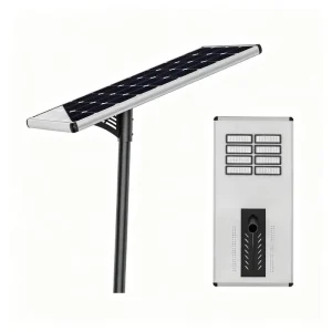 Factory Custom OEM 100W 120W All in one Solar Street Light IP66 Aluminium Chassis Outdoor Road Lamp