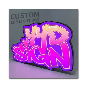 Factory Custom Shop Backlit Outdoor Double Sided Business Wall Logo 3d Letter Sign LED Advertising Light Box