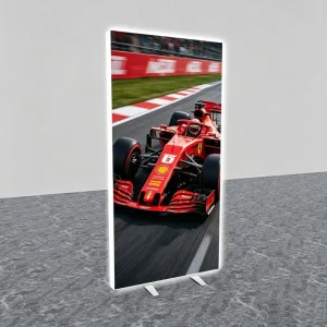 Factory Custom Size Rectangle SEG LED Light Box Portable Freestanding Design with Stable Base Feet for Exhibitions and Events