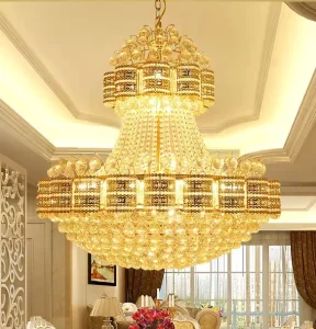 Factory Customization Modern K9 Crystal Pendant Light Chandelier Lighting High Quality Chandelier Luxury Gold Large Chandelier