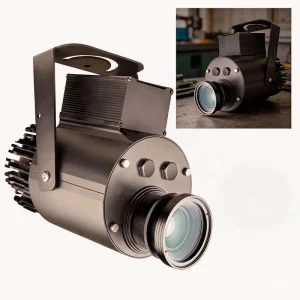 Factory Customized 100W IP65 Waterproof RGB LED Logo Projector Rotating Function Outdoor Advertising Lights High CRI 90 Aluminum