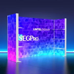 Factory Customized Advertising LED Light Backdrop Portable Display Backwall SEG Backlit Fabric Light Box Sign