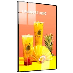 Factory Customized Ultra thin Square Tempered Glass Drawing Light Box LED Luminous Eco Friendly High Brightness Wall Hanging