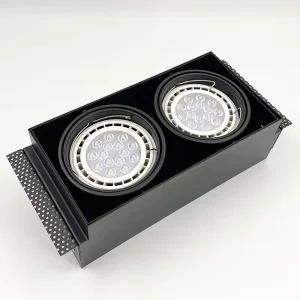 Factory Direct 11W Aluminum Alloy LED Downlight Modern Commercial Black Grille Ceiling for Living Room Direct Sale
