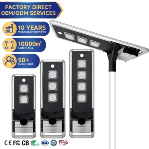 Factory Direct 200W-400W Integrated Solar Street Light LED