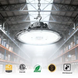 Led Highbay US Warehouse 150W 200W 300W Industrial Lamp Fixture Garage Factory UFO Led Parking Lot Light High Bay Light