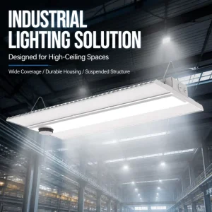 Factory Direct 300W IP65 Rated Linear Highbay Light Remote Aluminum Construction 5000K Color Temperature for Warehouse Use