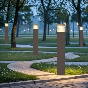 Factory Direct Ac 120 277V 120 347V CCT IP65 14W 19W 24W External Led Lawn Walkway Garden Path Outdoor Pathway Bollard Lights