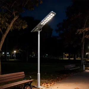 Factory Direct All in One Solar Street Light Integrated Microwave Motion Sensor Smart Induction Energy Saving IP67 Waterproof