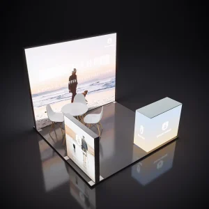 Factory Direct Custom 10ft Modular Booth Advertising Light Box Background Wall Trade Show Booth