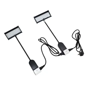 Factory Direct Daisy Chain 25W Exhibition Clamp Light Long Arm Adjustable LED Spot Light 120 Beam Angle IP44 Roll Banner Stand