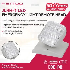 Factory Direct LED Emergency Light Remote Head Light Rechargeable Emergency Light for Hotel Office Building