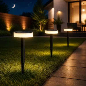 Factory Direct LED Solar Bollard Light Waterproof Aluminum Die Cast Outdoor Landscape Lamp for Garden Pathway Patio Walkway