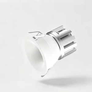 Factory Direct Modern Aluminum 12W IP20 Rated Dimmable Recessed LED Spotlight White Black for Indoor Use