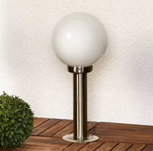 Factory Direct Modern Aluminum Glass Globe Bollard Light Waterproof Pole Lamp for Garden Pathway Courtyard
