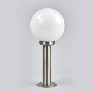 Factory Direct Modern Aluminum Glass Globe Pole Lamp Bollard Light for Garden Lawn Pathway Patio