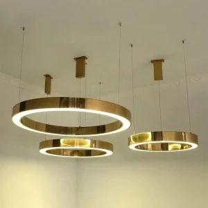 Factory Direct Modern Nordic Ring Chandelier Scandinavian Style Circular Pendant Light for Residential and Hospitality Lighting
