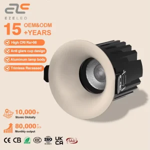 Factory Direct Professional LED Ceiling Spotlight Commercial Aluminum Recessed Downlight for Restaurant Hotel Project Gallery