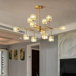 Factory Direct Sale Nordic Ceiling Lighting Led Crystal Pendant Light Luxury Modern Crystal Chandeliers