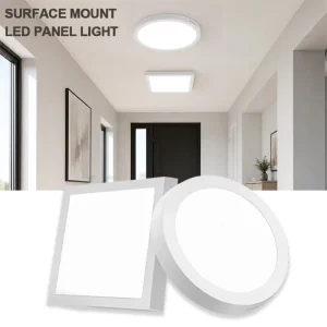 Factory Direct Sales 6W 12W 18W 24W Aluminum Surface Mounted Slim Square Round Ceiling LED Panel Light for Hotel Home Office