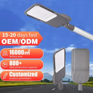 Factory Direct Sales High Lumen Street Lights AC85 265Voutdoor Road Lights Ip65 Waterproof 30w 250w LED Street Lights