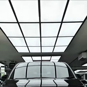 Factory Direct Sell LED Workshop Ceiling Lamp Auto Detailing Lighting Square Waterproof Car Wash Light for Car Repair 16 Grid