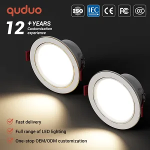 Factory Direct Supermarket Mall Hotel Home Thicken Aluminum 7W Ceiling Recessed LED Downlight