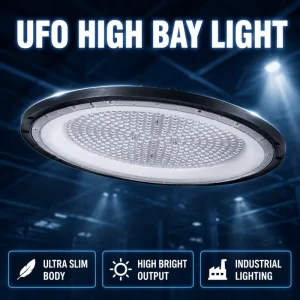 Factory Direct UFO High Bay Light 100W-300W IP54 Waterproof Die-casting Aluminum SMD2835 5000K 5-Year Warranty