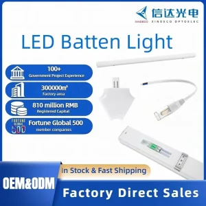 Factory Direct XINDECO 50W LED Batten Light 1.5m 5156lm High Efficiency LED Tube Light 3-Year Warranty 3000-6500K