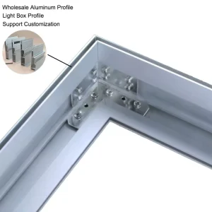 Factory High Quality 6M 2.5/4/6/8/10/12/15 CM Rectangle Light Box Aluminum Profile for Lightbox Support Customization