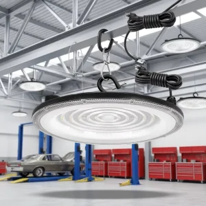 Factory Lights Workshop IP65 Industrial Supermarket Warehouse Aluminum Body High Brightness Ceiling Indoor UFO High Bay Light