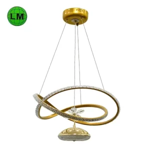Factory Luxury LED Ceiling Chandelier Living Room Creative Pendant Lamp Color Change Hanging Lights Fixture